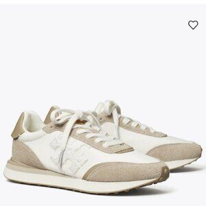Tory Burch Retro Runners In White/White/Avola